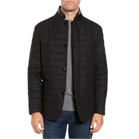 SOLD Rodd & Gunn | Men's Leighton Place Padded Field Coat in Coal Made in Italy - Picture 1 of 9